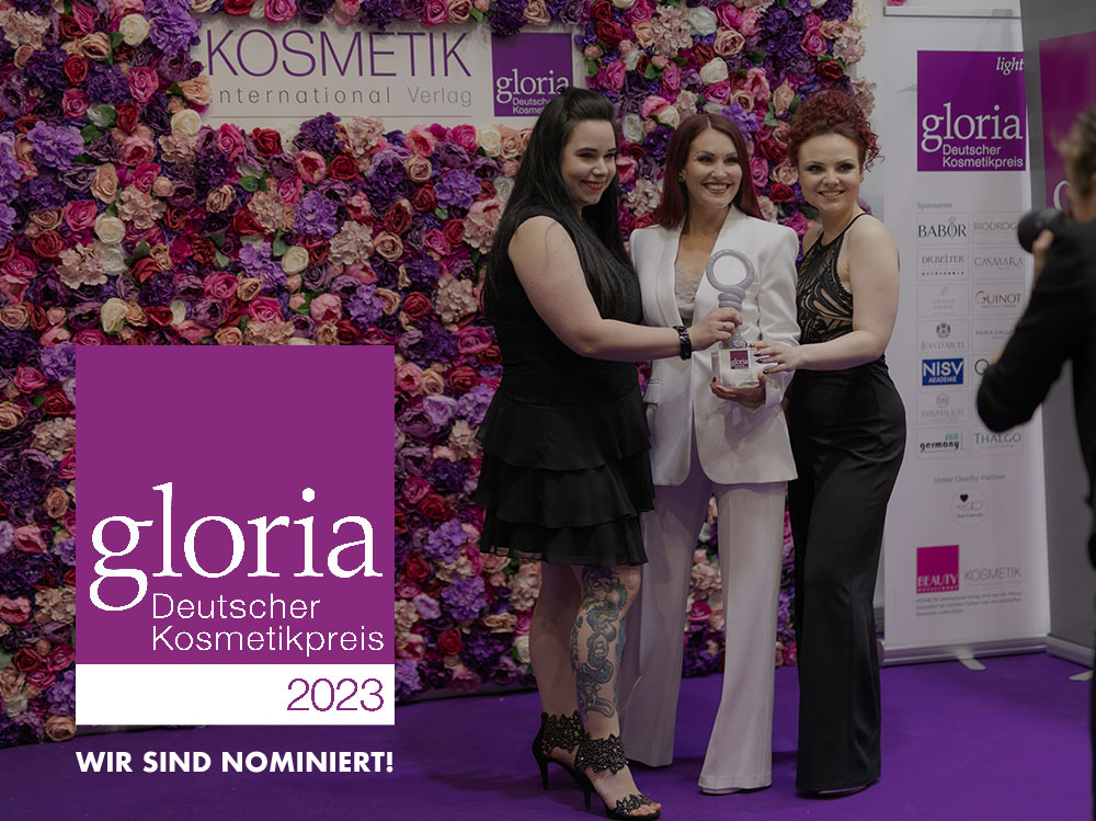 Nominierung Gloria 2023 Sara Pavo Cosmetics Nominierung Gloria 2023 Sara Pavo Cosmetics
